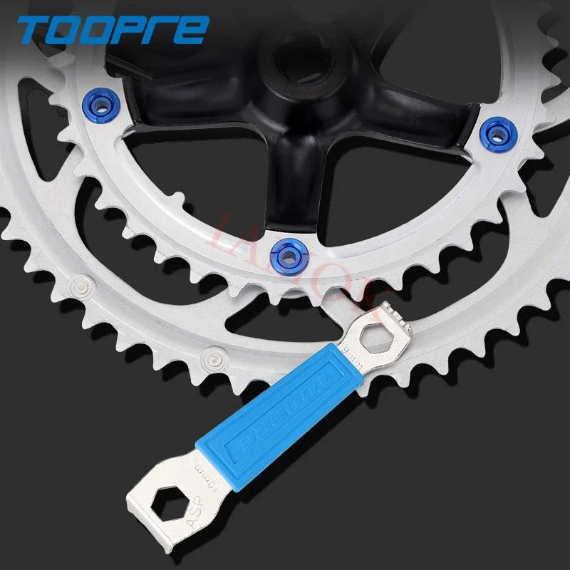 TOOPRE Mountain Bike Blue/Silver Chainwheel Wrench 23g Iamok Steel Chainring Nail Fixing Spanner Ultra Light Bicycle Parts