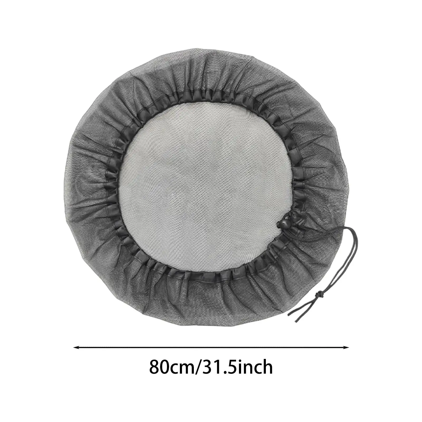 قطعتان من غطاء أسطوانة المطر شبكة شبكية رفيعة مع غطاء منخل برميل المطر برباط #6
