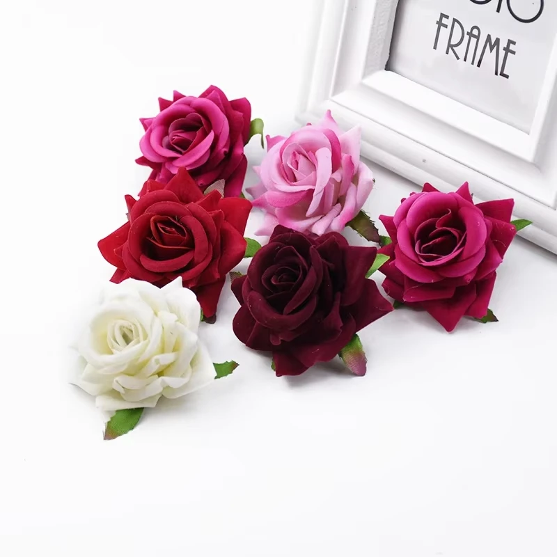10/20Pcs Artificial Flower Silk Rose Home Office Party Vase Decoration Outdoor Garden Yard Wedding Bride Accessory DIY Gift Prop