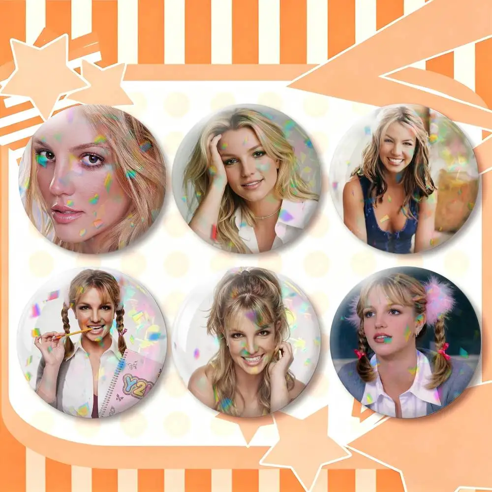 B-Britney S-Spears  25mm 32mm 44mm 58mm 75mm Brooches Badges Pins for Accessories Gift