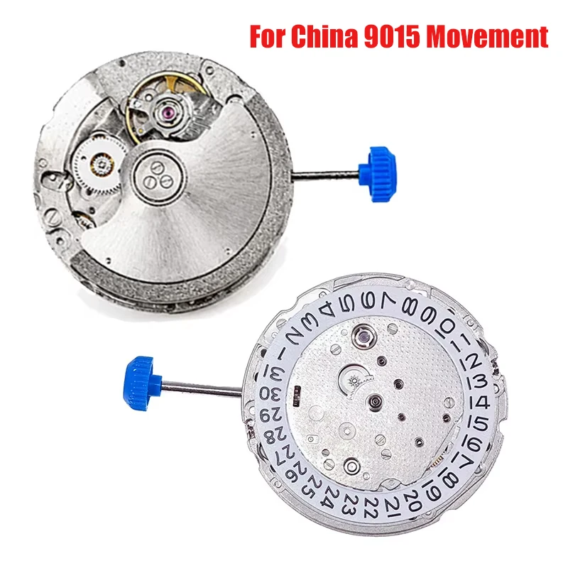 NEW China 9015 Mechanical Movement Ultra Thin 24 Jewels Automatic Self-winding Watchmaker Replacement Mechanism