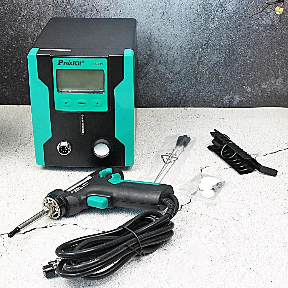 SS-331 SS-331H LCD 디지털 BGA 전기 주석 흡입 펌프 납땜 제거 흡입 전기 흡수 수면 기능 160 - 480 ℃