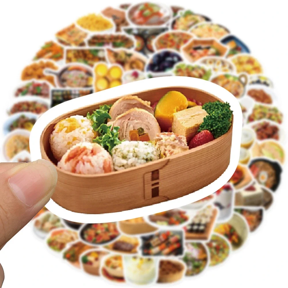 10/30/50PCS Cartoon Realistic Food Graffiti Stickers Suitcase Skateboard Computer Helmet Notebook DIY  Cup  Waterproof Wholesale