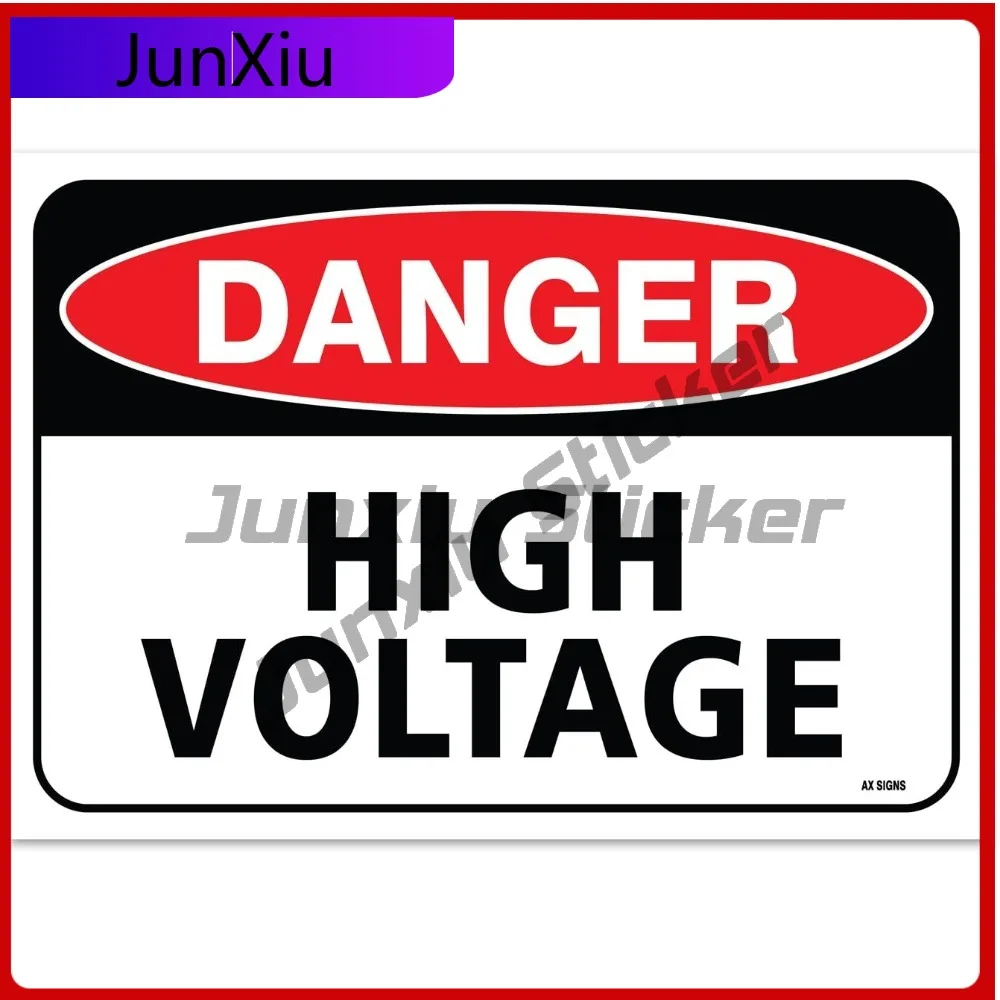 

Danger High Voltage Sign,Vinyl Aesthetic Car Laptop Walls Bumper Waterproof Vinyl Walls Sticker Vintage Vintage Aesthetic