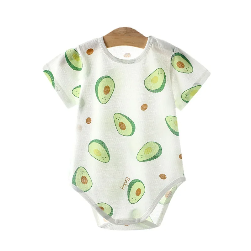 Baby Thin Cotton Mesh Short Sleeve Baby Clothing Bodysuits Newborn Boys and Girls One Piece Clothing Bebes Recien Nacidos 0 A 3