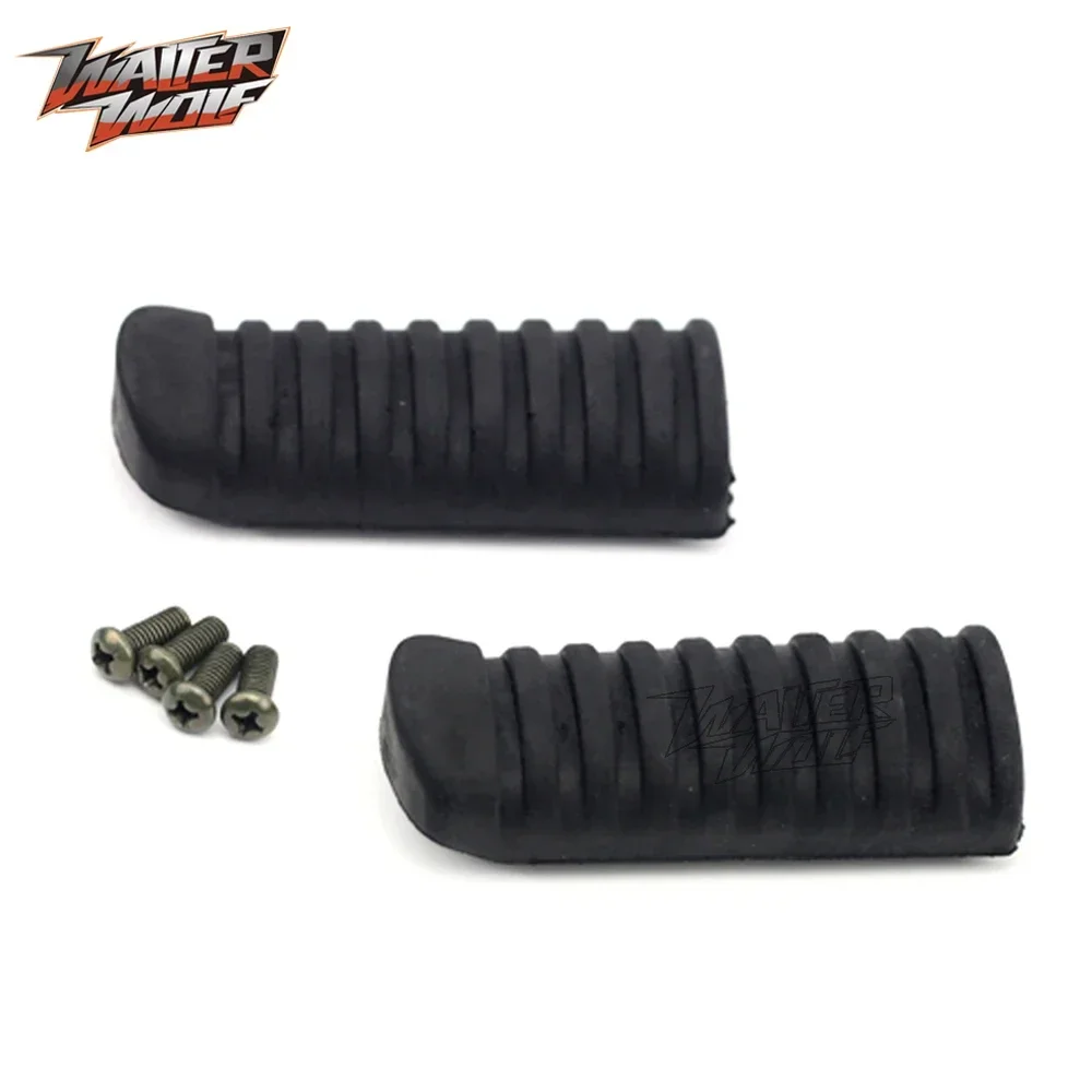 Motorcycle Front Footrest Rubber Cover For KAWASAKI Z650/RS Z900 SE VERSYS X300 X250 NINJA 650 2017-2023 Accessories Foot Rests