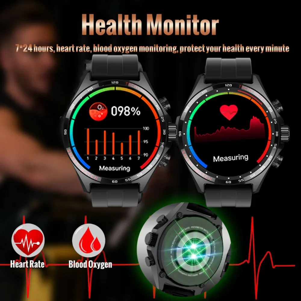 SK27 Original Smart Watch for Man Woman Bluetooth Call Heart Rate ECG Monitoring NFC Compass IP68 Waterproof Sport Watch Music