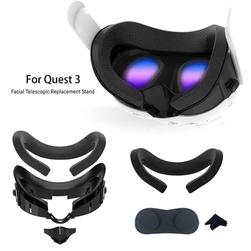 Meta Quest3 Sunshade And Breathable Face Mask, Telescopic And Adjustable, Replacement Bracket, Quest3 Face Mask Accessory