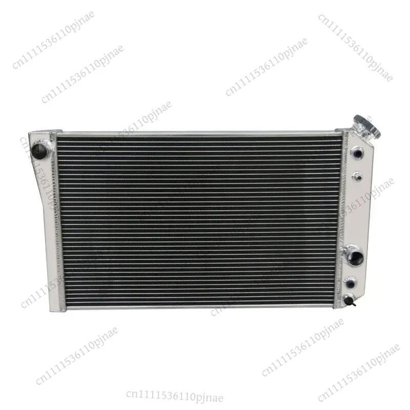 3 Row Aluminum Radiator for 1982-1987 Chevrolet Corvette C4 Chevy S10 Blazer V8 Conversion Cooling System Replacement Parts