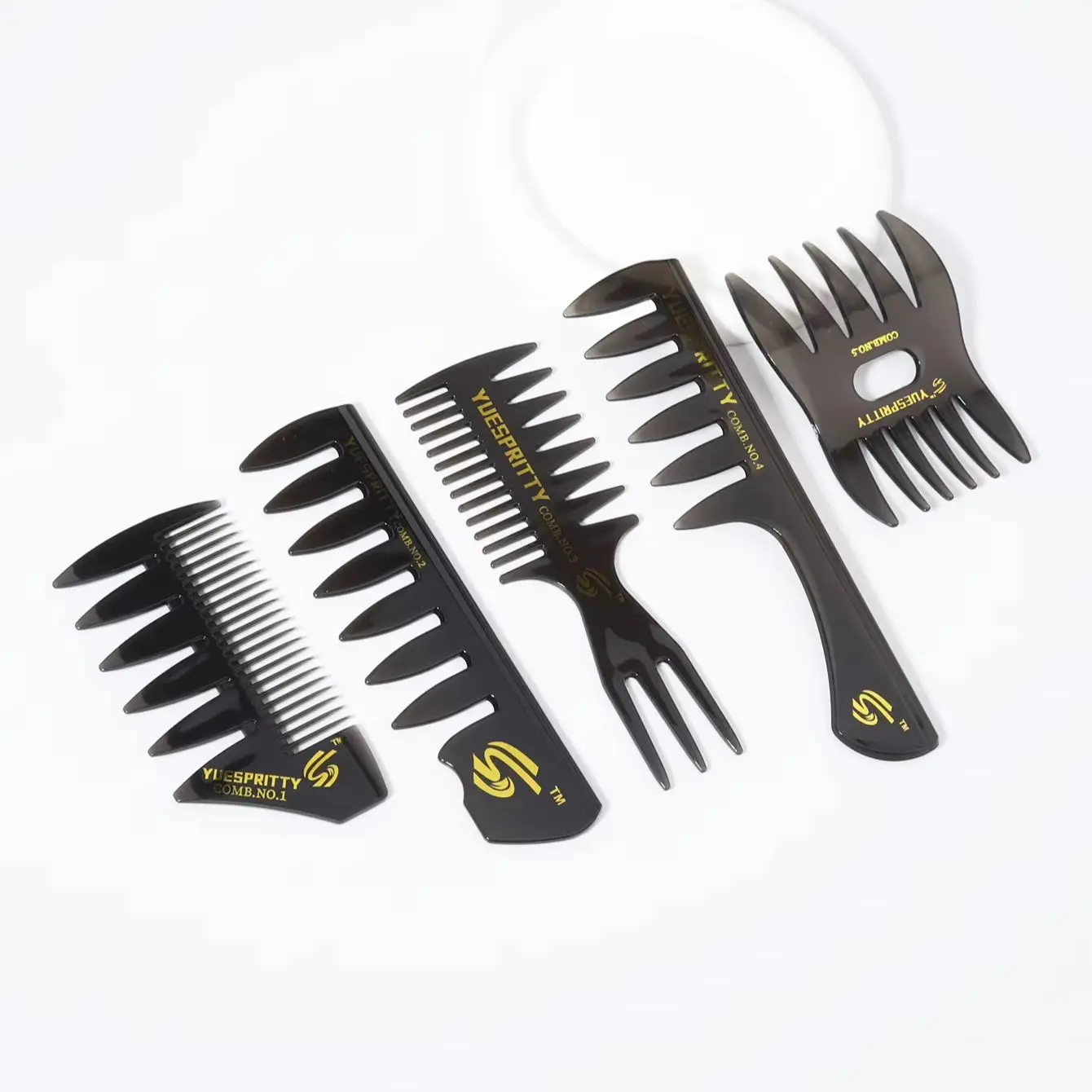 1pc Wide Toothed Combs for Men Trimming Hairdressing Brushing Oil Head Hairdressing Styling Tools Special for real hair wigs