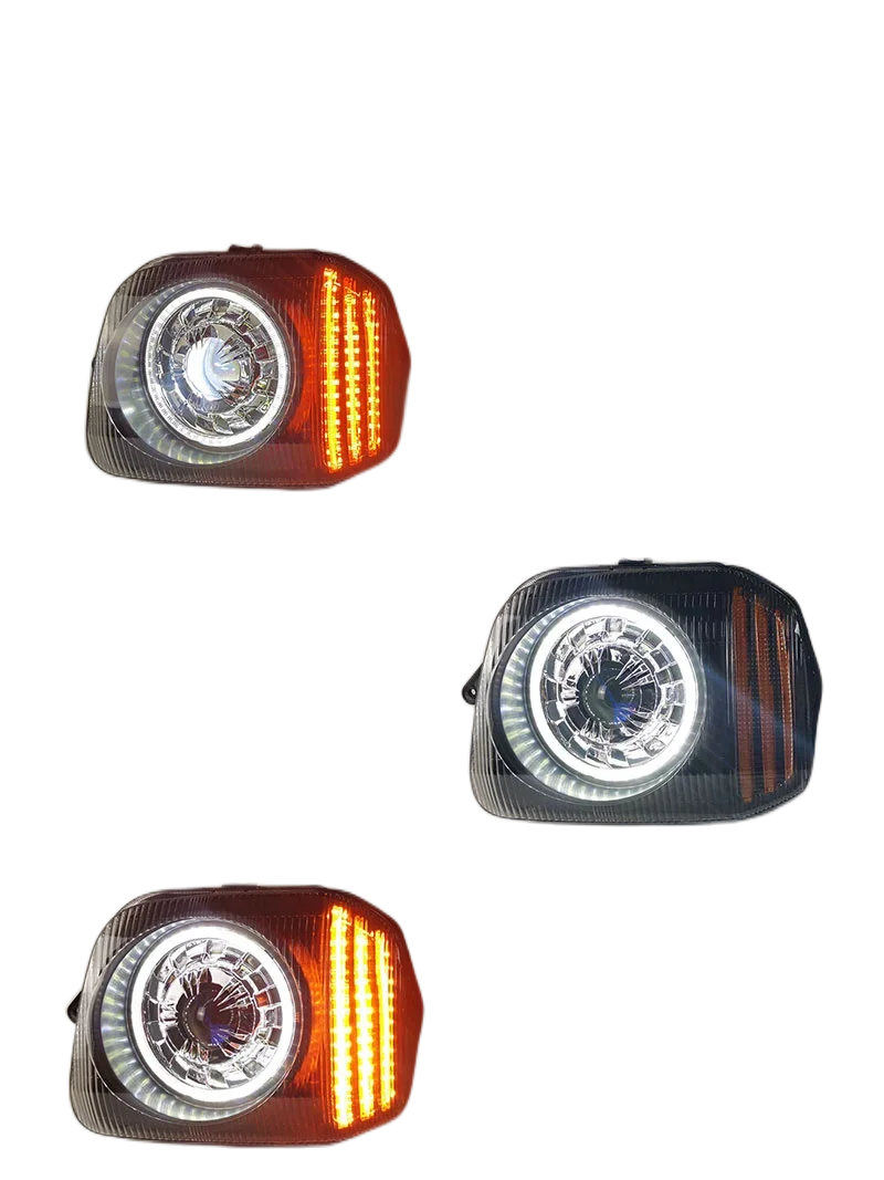 

Светодиодная фара в сборе для Suzuki Jimny Angel eye дневного хода DRL указатель поворота