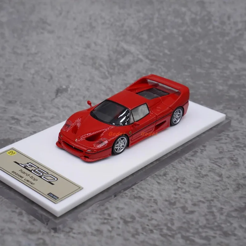 

Stock 1:64 Yuema f50 GTO die-cast resin car model, boys' toys, children's festival gifts, adult collectible ornaments.