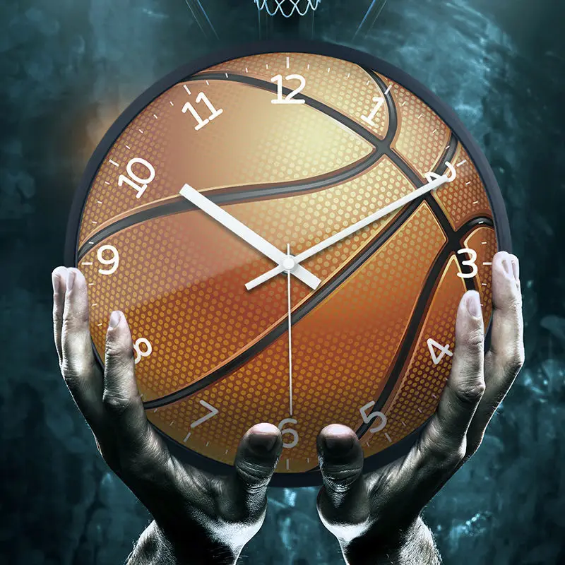 

Креативные настенные часы для баскетбола, часы для спортивных тренировок, лагеря, баскетбольной площадки, настенные часы для обучения классному зале