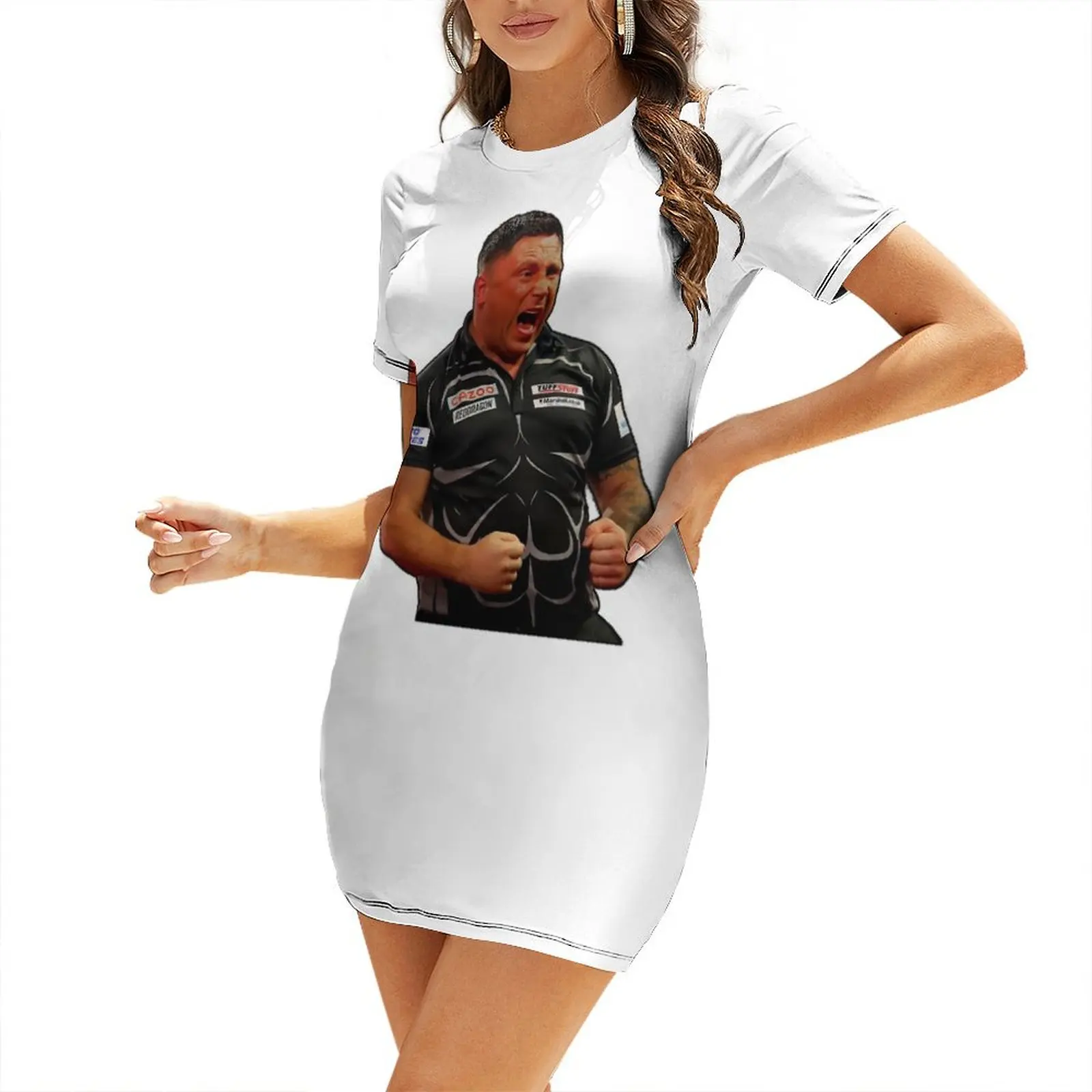

Gerwyn price Darts,FUNNY GIFT FOR GERWYN PRICE LOVERS,FUNNY Short-Sleeved Dress Cocktail of dresses Dress