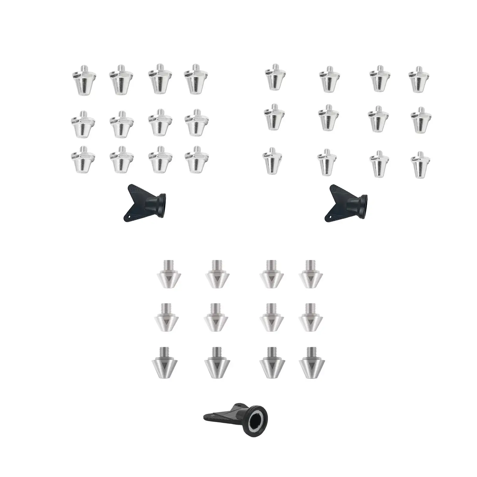 

Aluminum Alloy Football Shoe Studs Set Screw in Spikes with Installation Tool for Soccer Field Cleats Performance