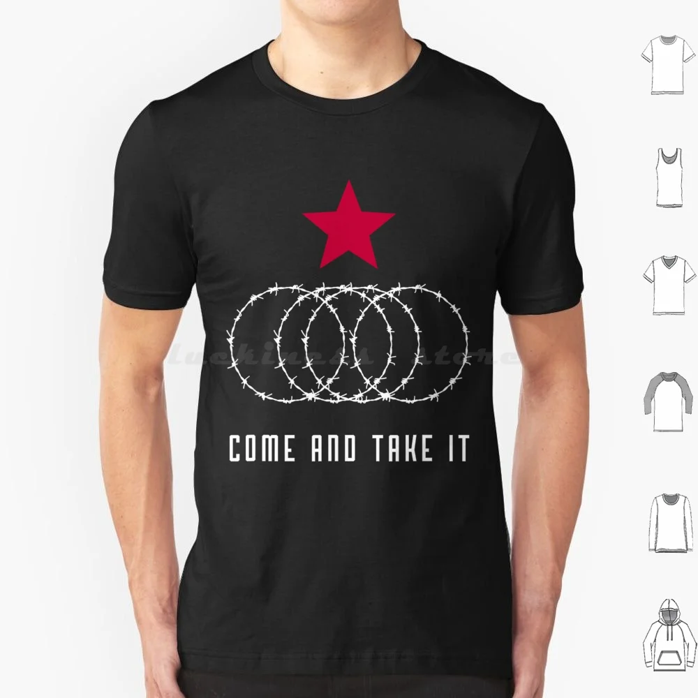 Come And Take It Texas Border Wire T Shirt Homens Mulheres Crianças 6xl Venha E Take It Fio Farpado Texas Concertina Wire Border