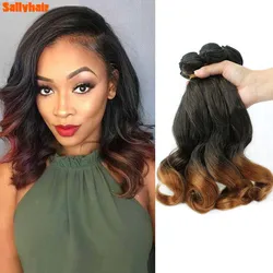 French kinky Curly Hair Weave Bundles Synthetic Hair 6Ps/Lot 14/18 Inch Nature Brown Color Wavy Hair Bundles Hair Extensions