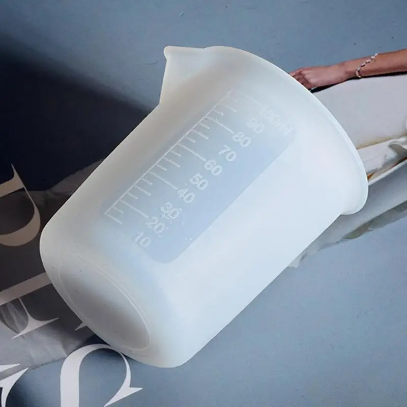 Tasse en résine antiadhésive U75C avec échelle précise, tasse à mesurer en Silicone pour bricolage