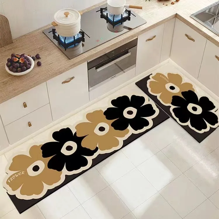 New Kitchen Super Absorbent Bathroom Floor Mat Diatom Mud Pad Bath Pad Anti-Slip Carpet Mats Wipeable Wash Long Strip Carpet