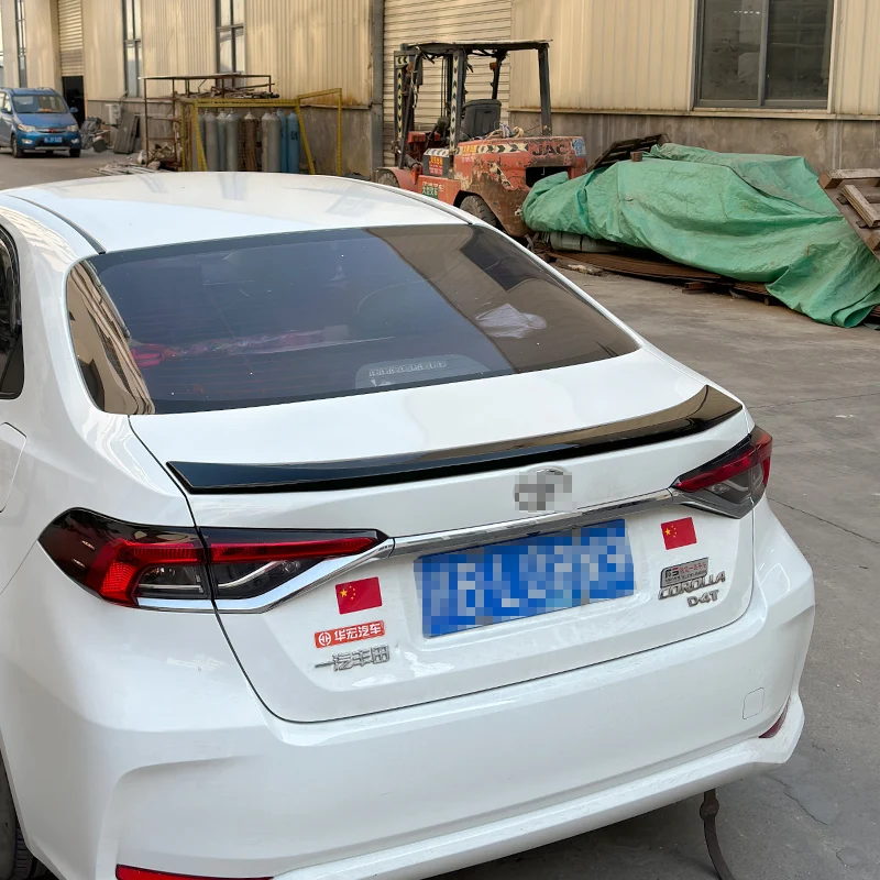 For 2019-2022 Toyota Corolla Car Rear Trunk Spoiler Roof Spoiler Wings ABS Plastic Car Exterior Tuning Trim Body Kit Accessories view 2