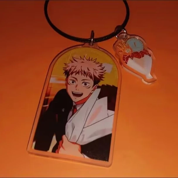 새로운 "Jujutsu Kaisen", "Satoru Gojo", "Yuji Itadori" 아크릴 키체인과 고급스러운 백팩 펜던트