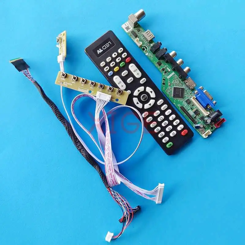

Комплект «сделай сам» для LTN156KT02-101/301/302/C01 1600x900 15,6 "40Pin LVDS HDMI + VGA + AV + USB плата контроллера экрана ноутбука аналогового ТВ