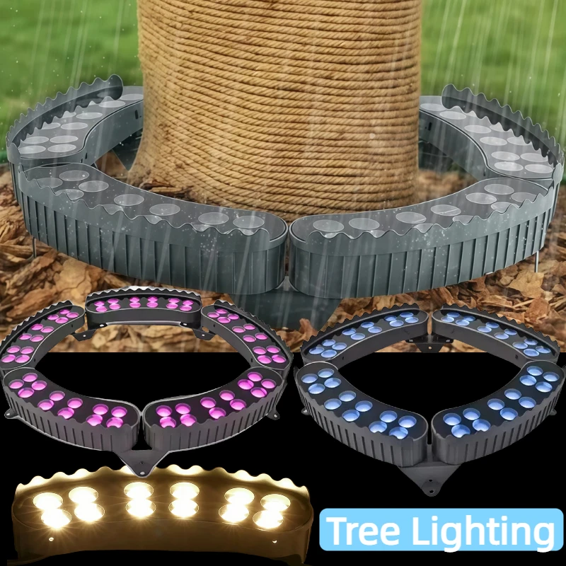 

4/5/6Head Tree-hugging Lamp RGB Tree Lighting Landscape LED IP65 Waterproof for Garden Ground Large Trees and Cylindrical Cones