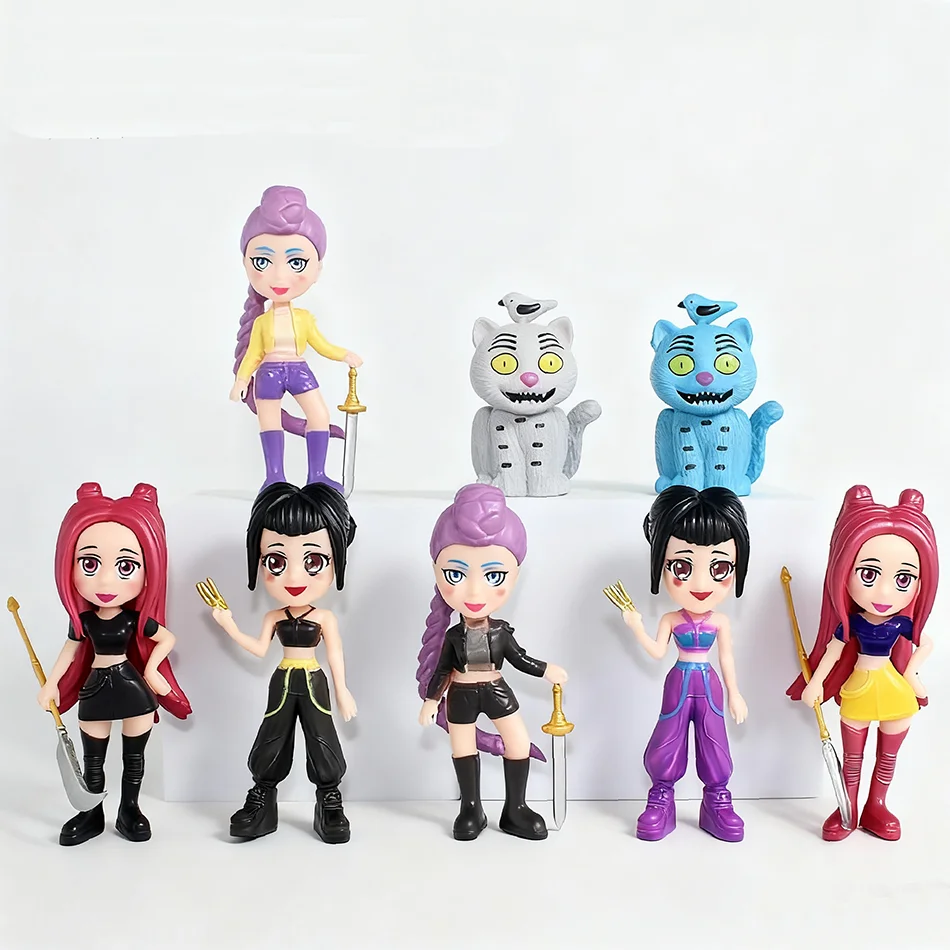 Kpop デモンハンターズ フィギュア K Pop デモンハンターズ フィギュア ハントリックス フィギュア おもちゃ ダーピーズ タイガー ルミ ミラ ゾイ サッシー フィギュア 置物