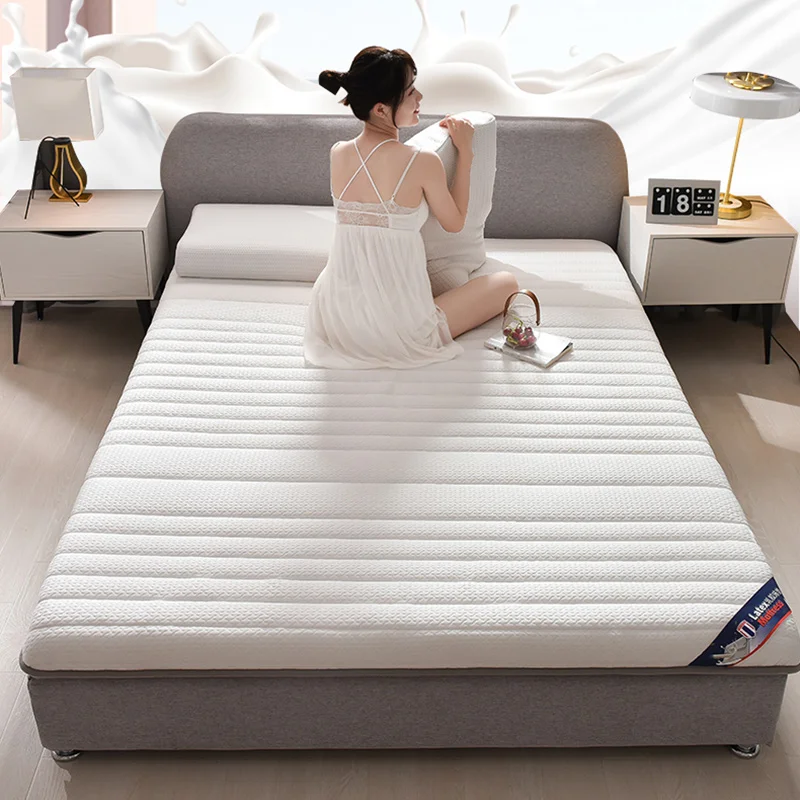 

Latex filled knitted cotton mattress upholstery home latex tatami mat dormitory sponge pad bed mattress double-layer breathable