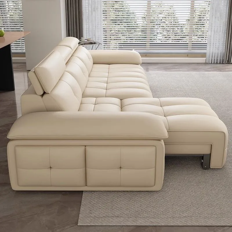 Sofá funcional de primeira camada de couro