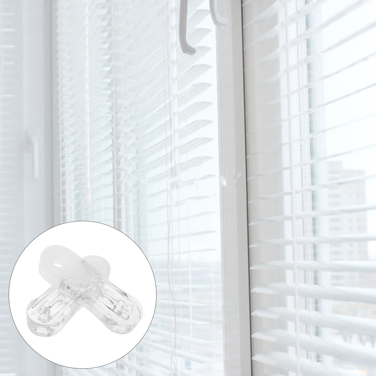 

2Pcs Curtain Pull Cord Handle Heavy Duty Acrylic Windproof Weighted Pendant Blinds Pull Cord Smooth Operation Wind-Resistant