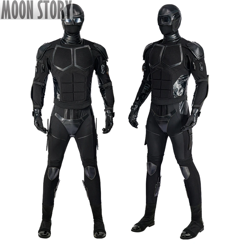 

The Boys Season 2 Black Noir Cosplay Costume Black Jumpsuit Halloween Carnival Superhero Battle Outfit Adult Men Helmets