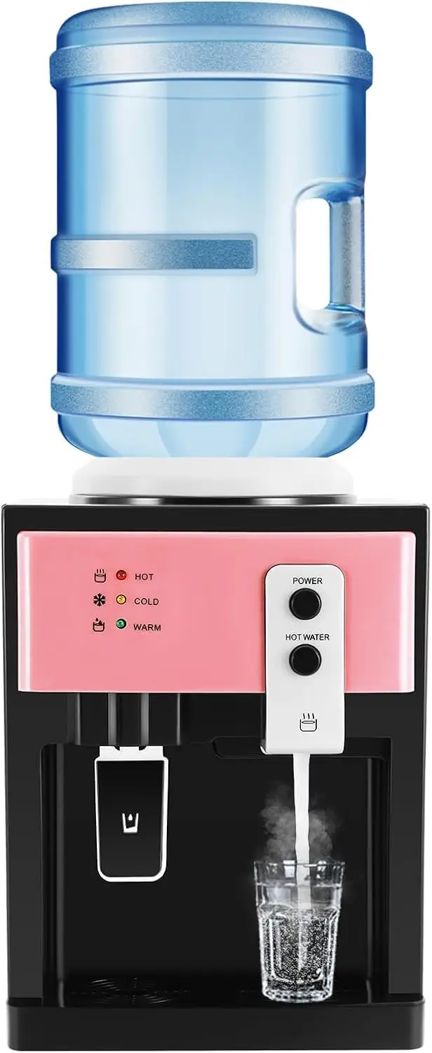 

Top Loading Water Dispenser with Hot & Cold Settings 500W Fast Heating 75W Cooling Desktop Electric Water Cooler for Home Office