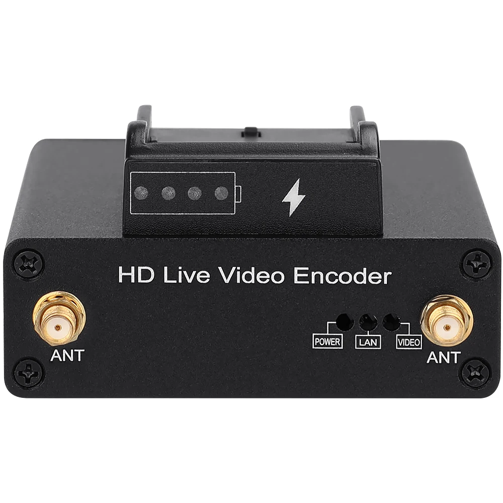 HEVC H.265 H.264 SDI To IP Srt Rtsp Rtmp Rtmps Ive Streaming Audio Video Encoder Support WiFi Battery