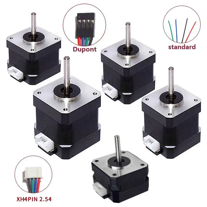 All Nema17 Stepper Motor 42Motor 42BYGH Motor 4Lead for CNC Laser Engraver 3D Printer 0.13N 0.28N 0.4N 0.55N 0.7N 1M Cable