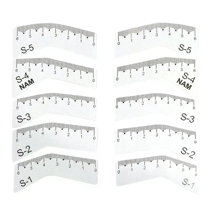 5 أزواج النساء قابلة لإعادة الاستخدام DIY بها بنفسك العين الحاجب رسم دليل التصميم تشكيل قالب التهيأ بطاقة الحاجب Stencil مجموعة أدوات تجميل سهلة #6