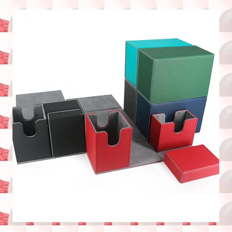 

ABGN Card Deck Box, Premium Card Box With Flip Dice Tray , Card Deck Case Storage Box For Sports Playing Game Cards