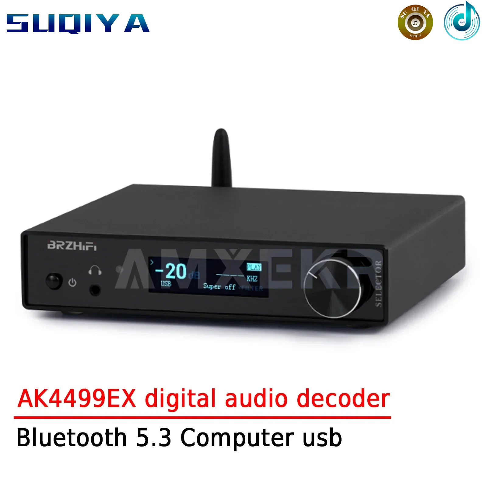 

AMXEKR AK4499EX Digital Audio Decoder Dac Fever Grade Hifi Bluetooth 5.3 Computer Usb Hard Decode Dsd512