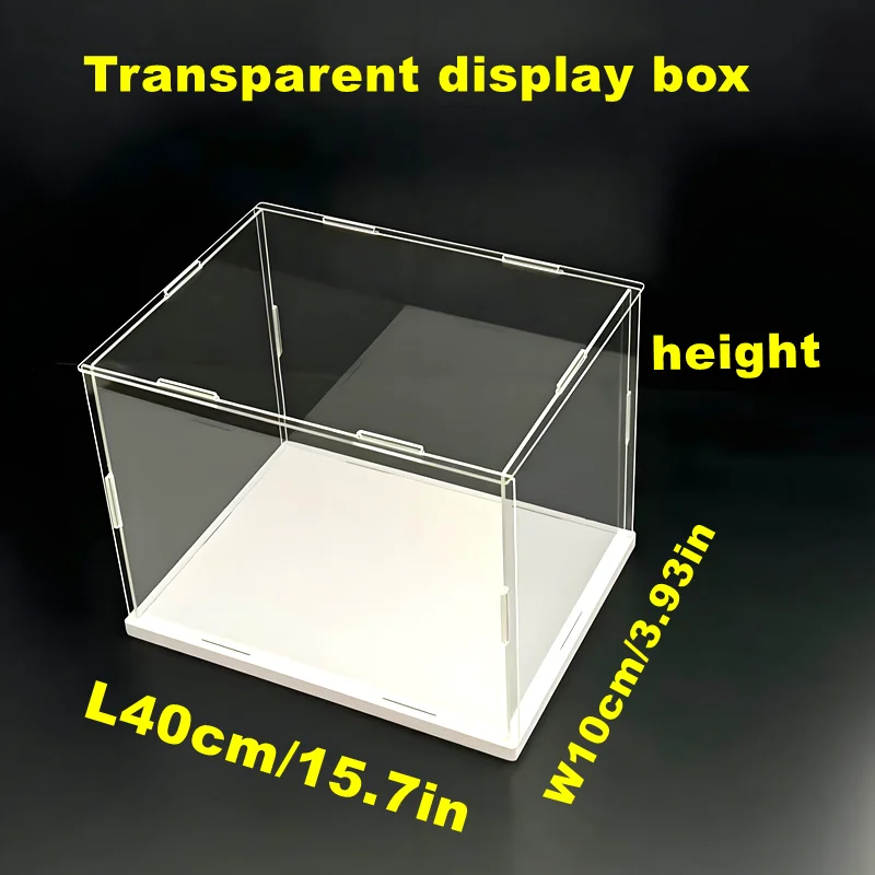 1 Stück Transparente Selbstmontierbare Acryl-Vitrine Staubdichte Aufbewahrungsvitrine, Geeignet für Automodelle/Spielzeug/Sammlerstücke