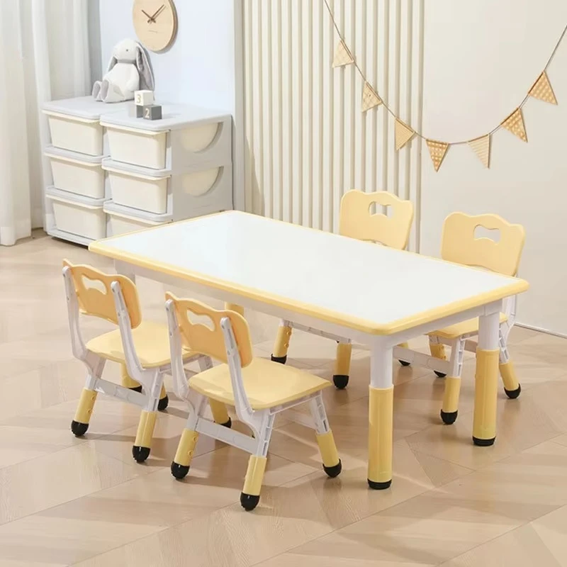

Student Furniture Wholesale Kindergarten Furniture Square Classroom Study Desk Set