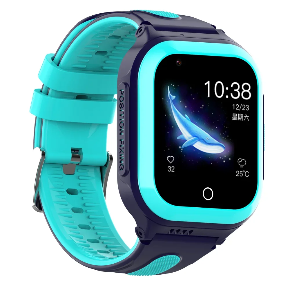 2023 4G Android Smartwatch Video Calling Camera Waterproof Smart Phone Watch Kids Smart Watch KT24S Detachable Replaceable Strap