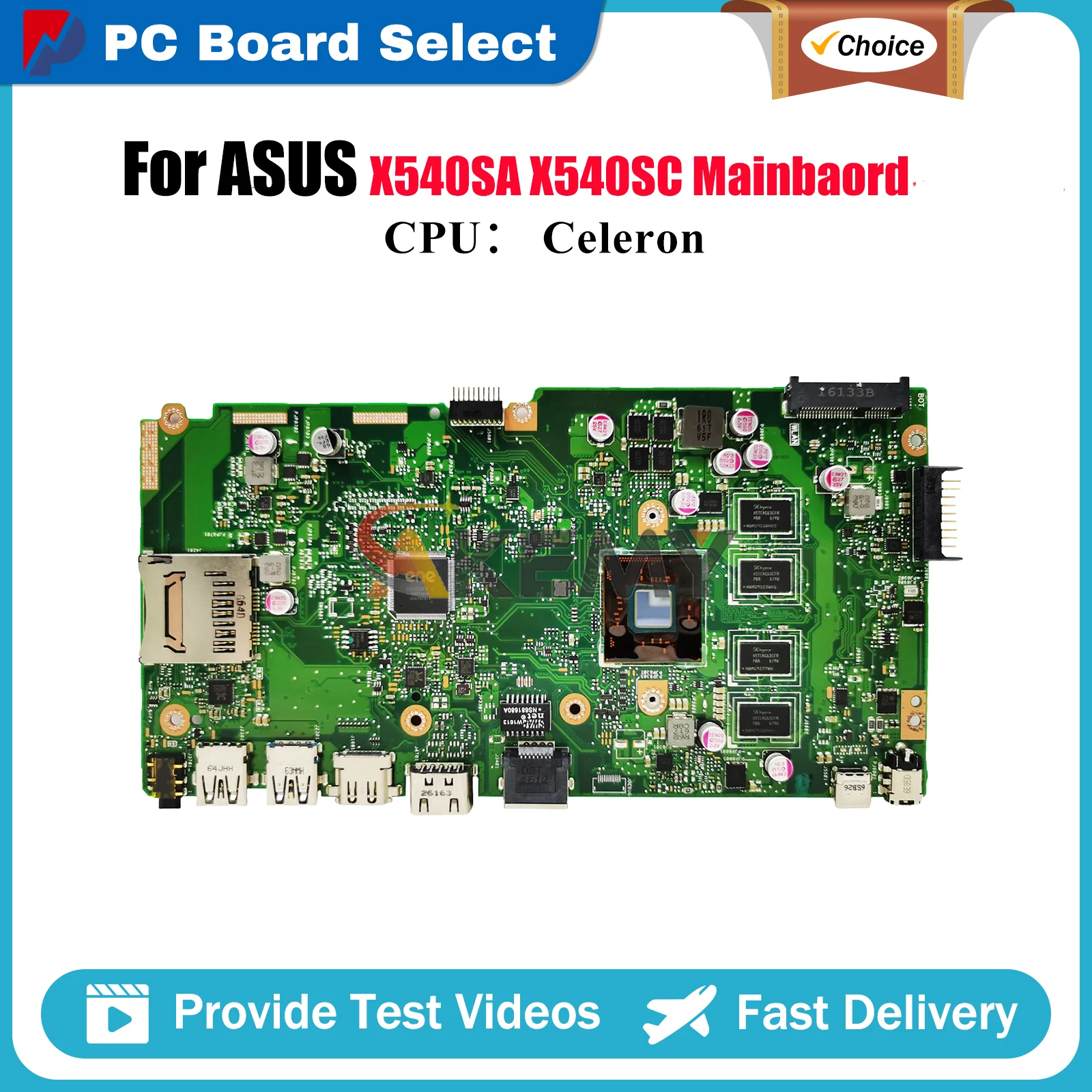 

X540SA Материнская плата для ноутбука ASUS VivoBook A540S X540SC R540S D540S X540SA F540S X540S Материнская плата для ноутбука с процессором Celeron stk