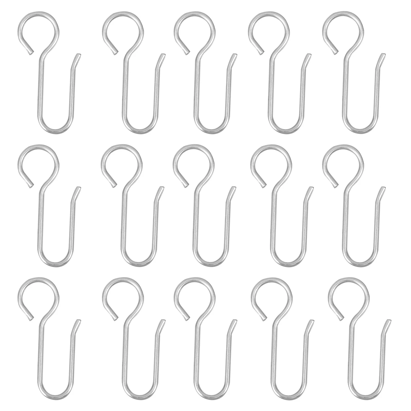 

60 шт., оцинкованные стальные крючки для штор премиум-класса, простые в использовании крючки для домашнего декора, крючки для штор, крючок для драпировки, булавка