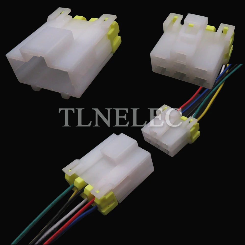 6 Pin Way Motormeter Unsealed Connector with Wires Car Instrument High Current Wiring Cable Sockets 7122-6060 7123-6060