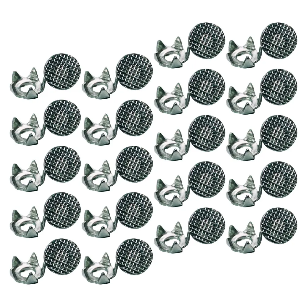 

20pcs Anti-skid Spikes Silver Steel Light Climbing Grips Ice Crampons Hiking Boots Covers Non Slip Nail Shoes Spikes Snowfield