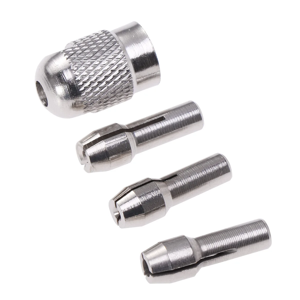 

4 pcs Stainless Steel Collet Adapters Set Electric Milling Drill Chuck Nuts 1Mm 1.5Mm 2.35Mm High Precision Wear Resistant