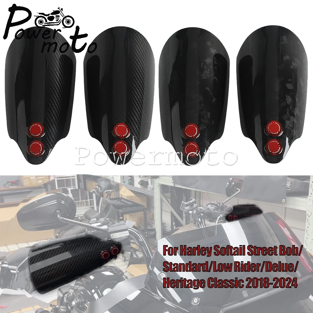 

Углеродное лобовое стекло, защита тормозов, аксессуары для мотоциклов для Harley Softail Street Bob FXBB FXBBS Low Rider FXLRST 18-24
