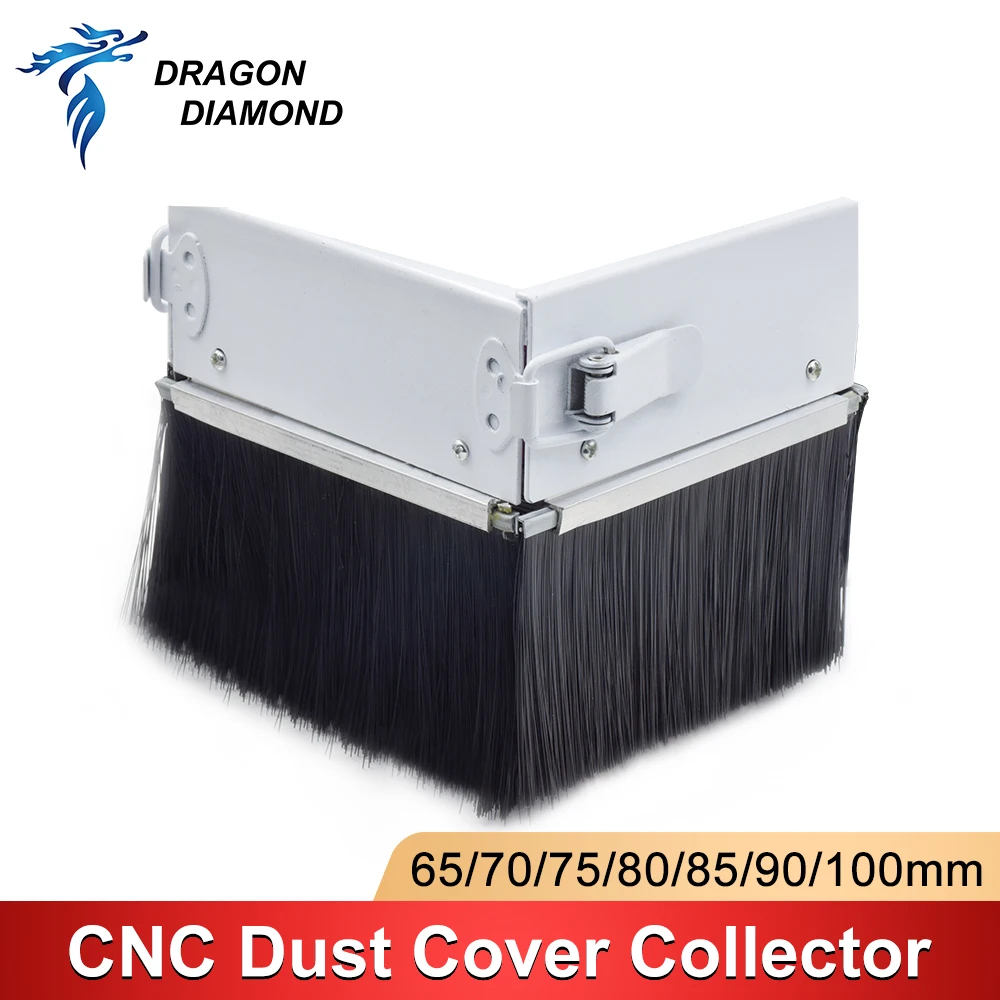 CNC Spindle Dust Shoe Collector Dia. 70/75/80/85/90/100mm Dust Boot Cleaner for Spindle Motor Router Machine Cover