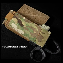 Bolsa de torniquete táctico TQ, estuche de torniquete TQ, bolsa de cizalla médica para Trauma, correas de torniquete elásticas, bolsa de almacenamiento, portador