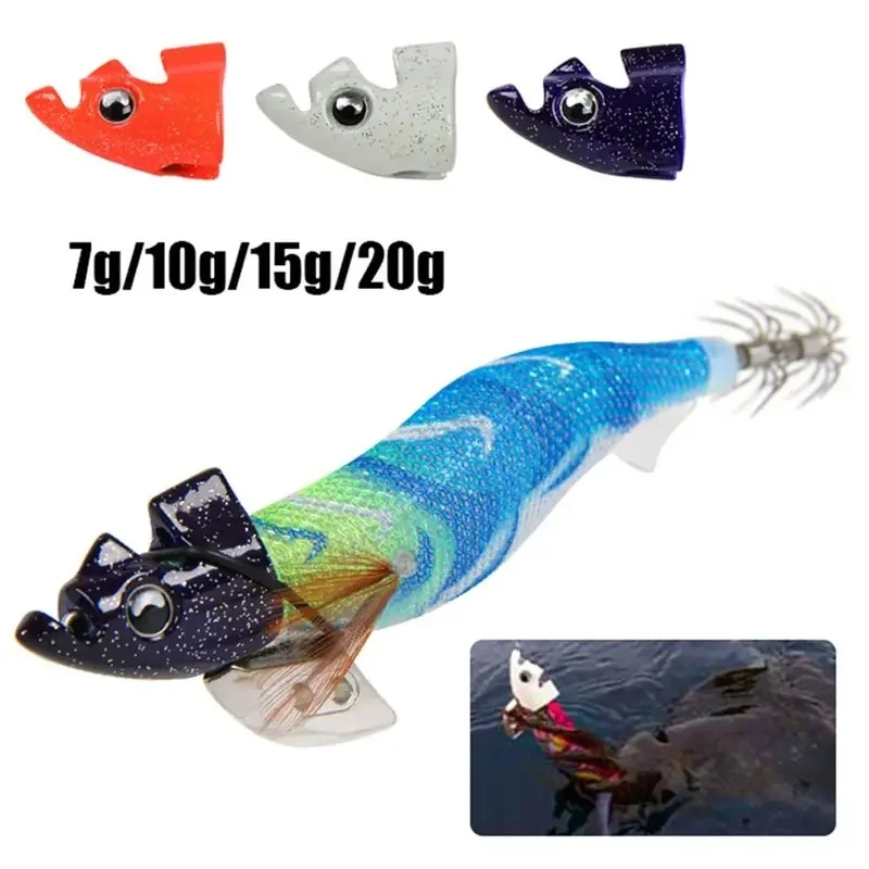 Frontal lures for squid fishing, 7 g, Tip Run system; useful in deep water or with currents.